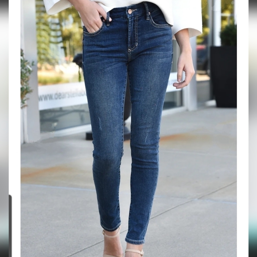 Dear John Gisele High Waisted Skinny Jean Dark Wash size 28